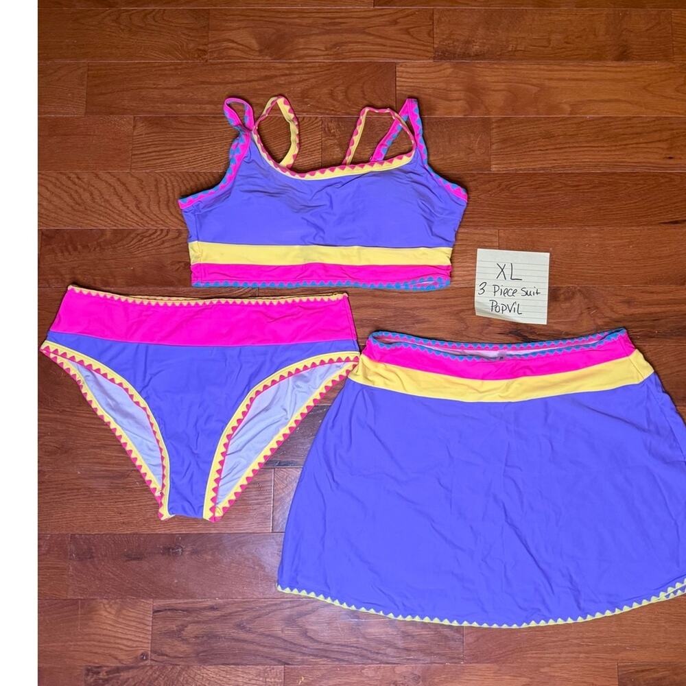 Popvil 3 piece swim nwt size XL